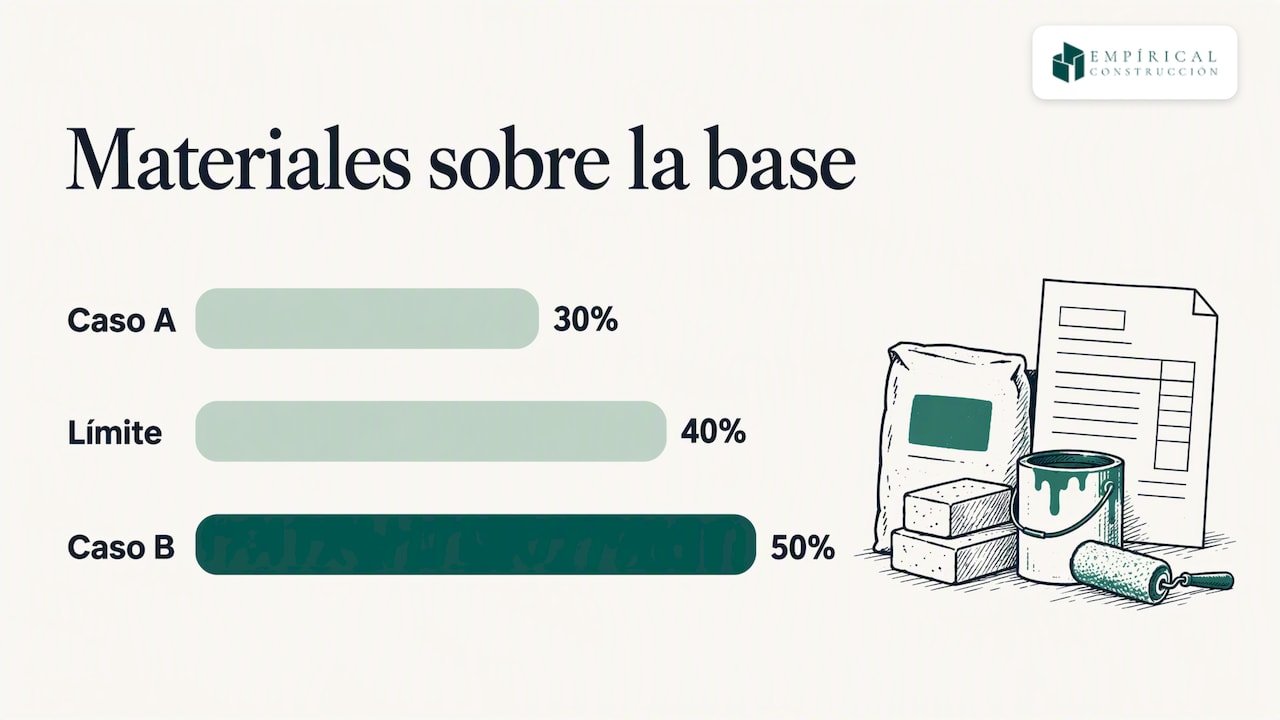 Ejemplo práctico: la misma obra con 10% o con 21% — diagrama general